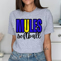 Mules Softball DTF Transfer - Merch Girls