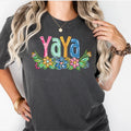 Yaya Spring Floral Hand Painted DTF Transfer - Merch Girls