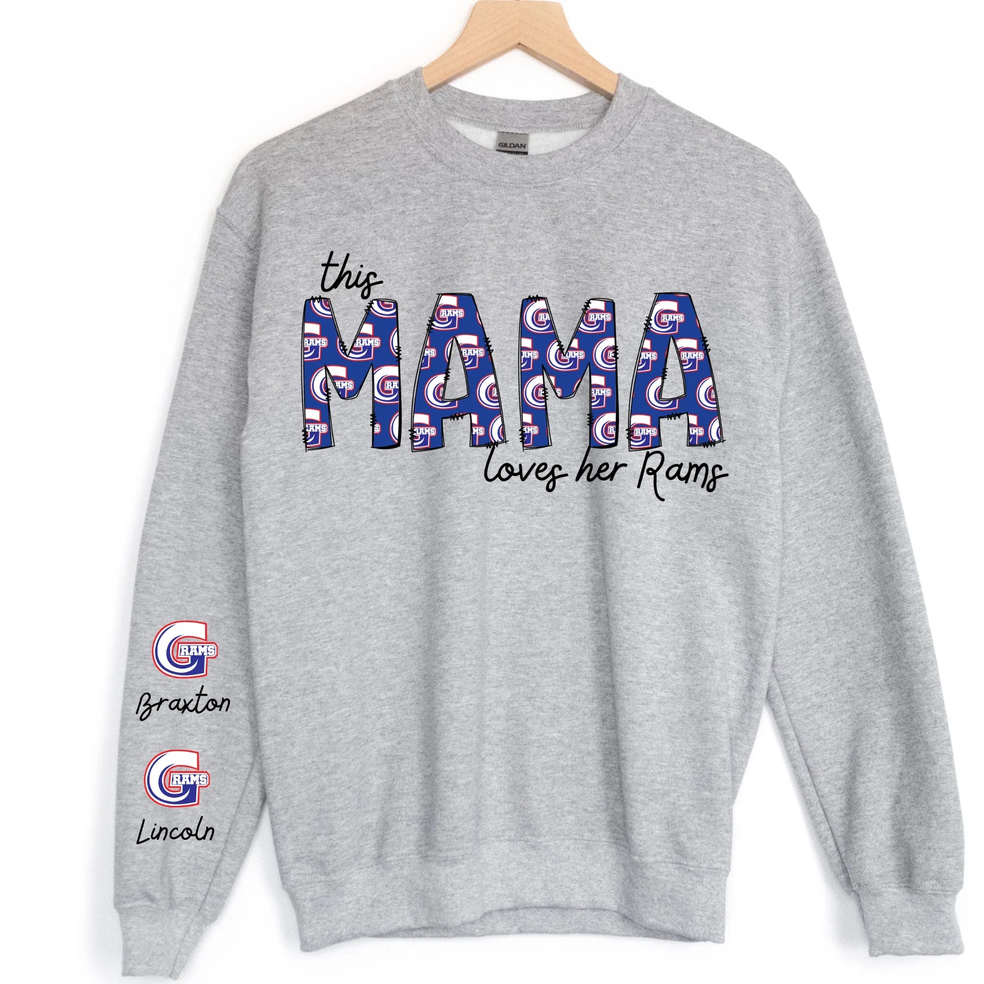 This Mama Loves her Rams DTF Transfer - Merch Girls