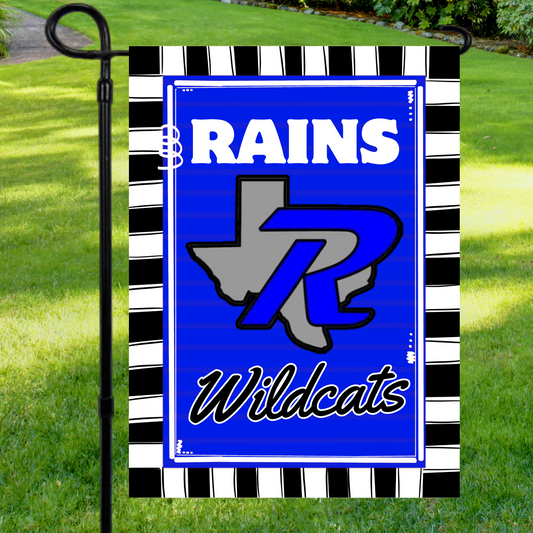 Rains Wildcats Garden Flag