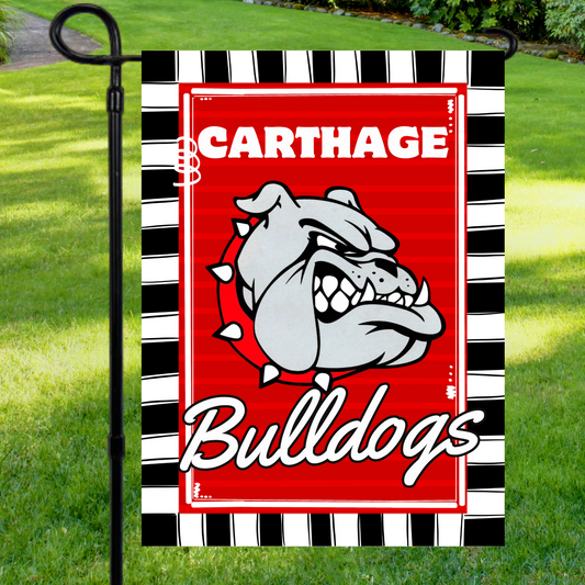 Carthage Bulldogs Garden Flag