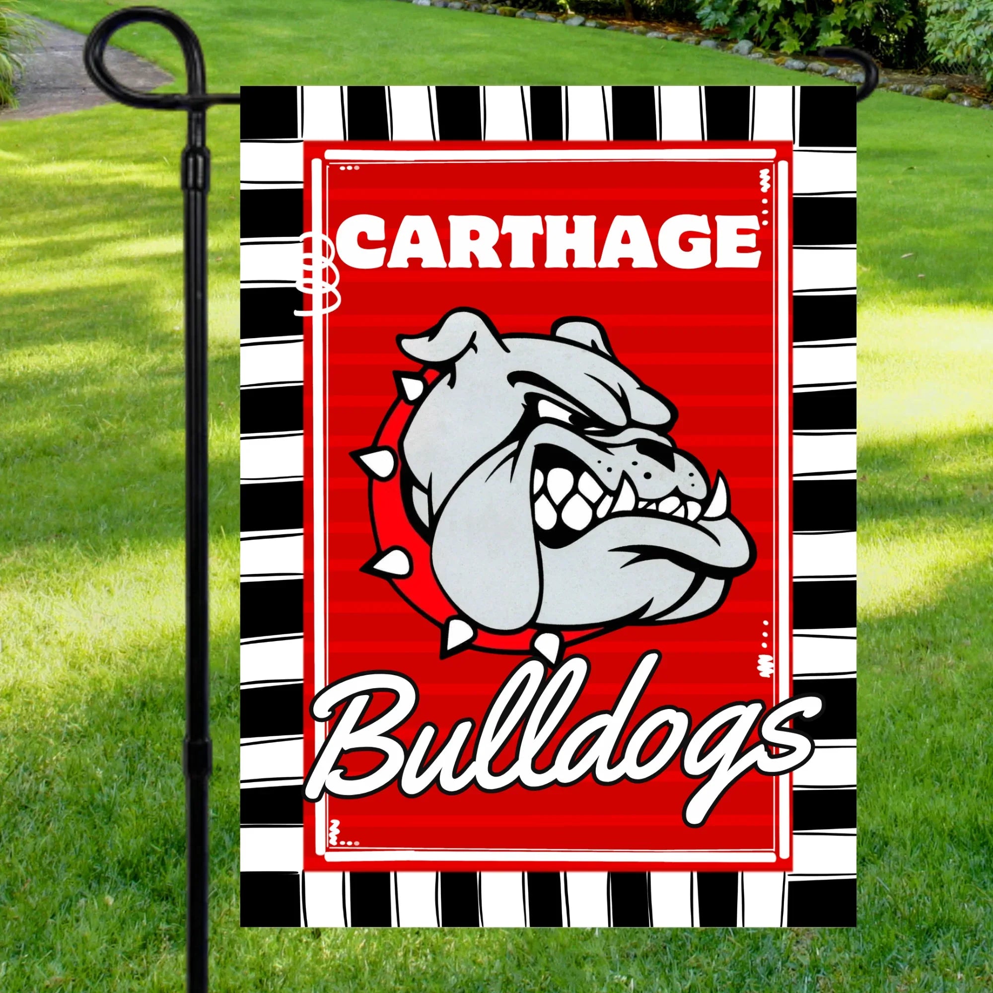 Carthage Bulldogs Garden Flag - Merch Girls