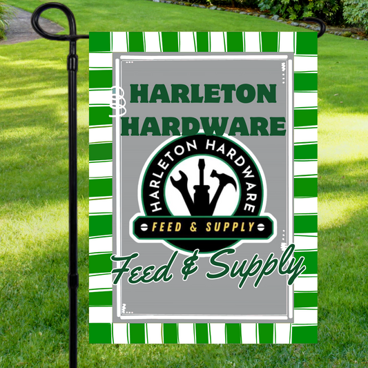 Harleton Hardware Feed & Supply Garden Flag