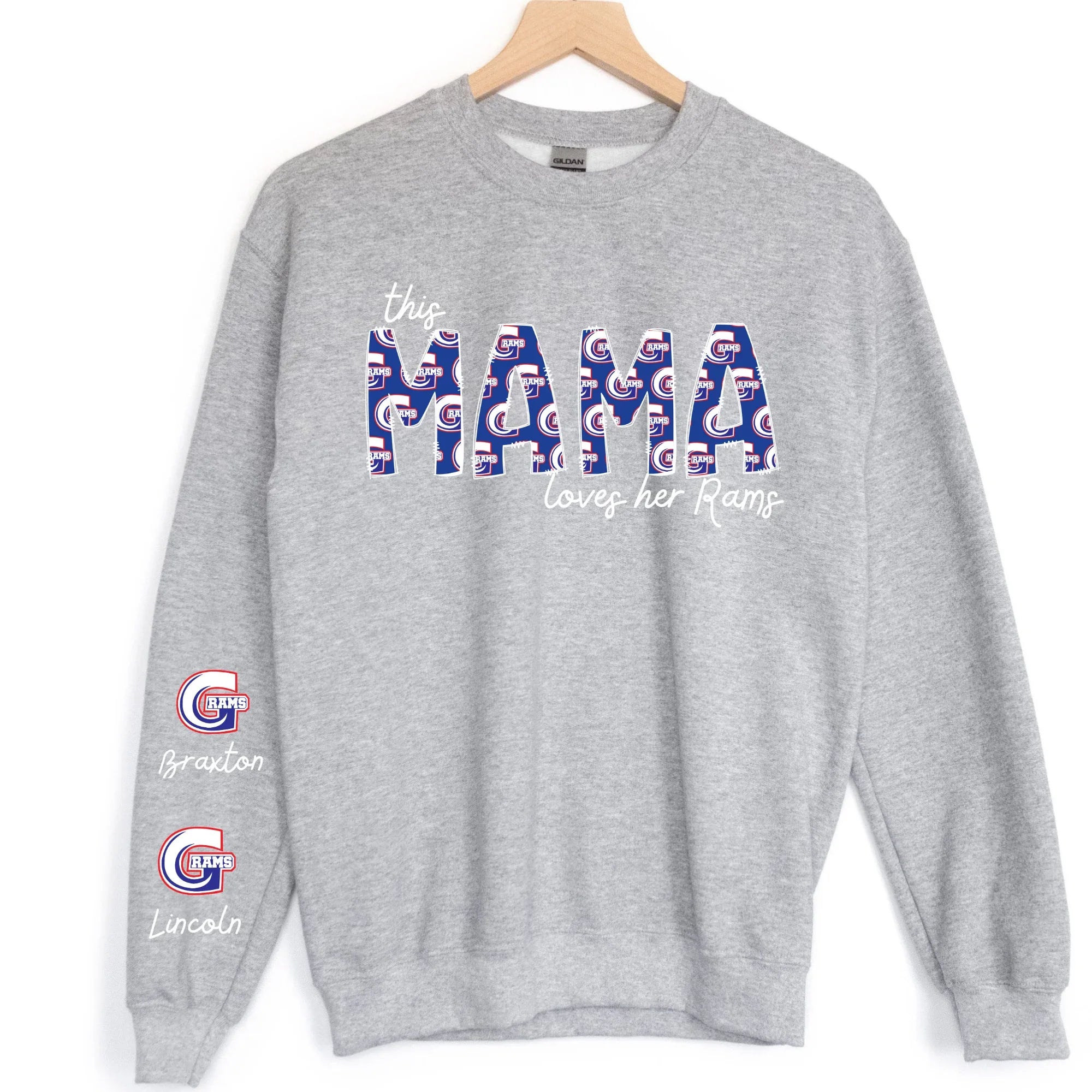 This Mama Loves her Rams DTF Transfer - Merch Girls