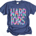 Warriors Floral Garden Mascots DTF Transfer - Merch Girls