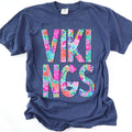 Vikings Floral Garden Mascots DTF Transfer - Merch Girls