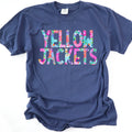 Yellow Jackets Floral Garden Mascots DTF Transfer - Merch Girls