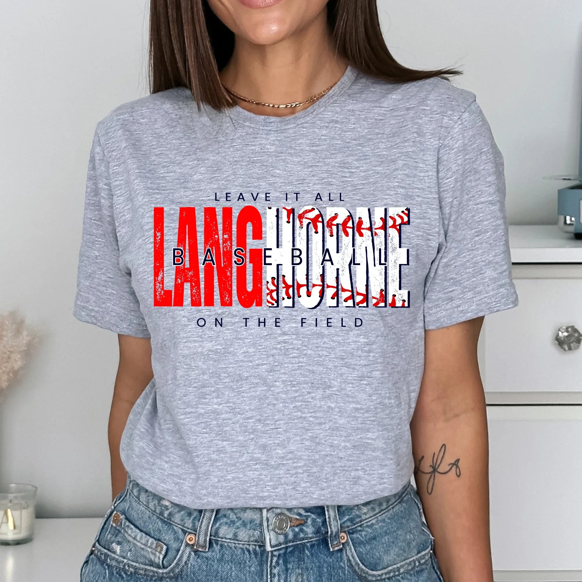 Langhorne Baseball DTF Transfer - Merch Girls