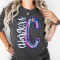Chargers Splatter Painted Mascot DTF Transfer - Merch Girls