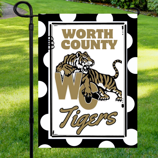 Worth County Tigers Garden Flag