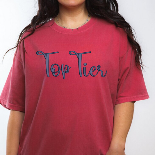Top Tier 3D Puff Embroidered CC Short Sleeve/Sweatshirt