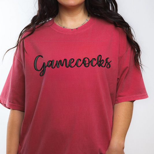 Gamecocks 3D Puff Embroidered CC Short Sleeve/Sweatshirt