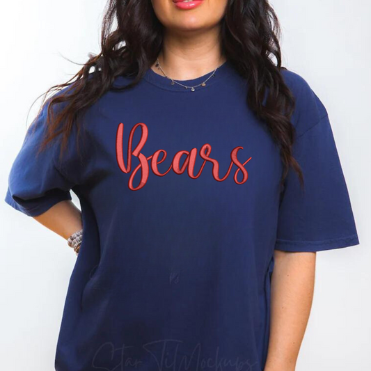 Bears 3D Puff Embroidered CC Short Sleeve/Sweatshirt