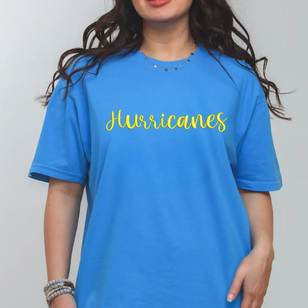 Hurricanes 3D Puff Embroidered CC Short Sleeve/Sweatshirt - Merch Girls