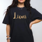 Lions 3D Puff Embroidered CC Short Sleeve/Sweatshirt - Merch Girls