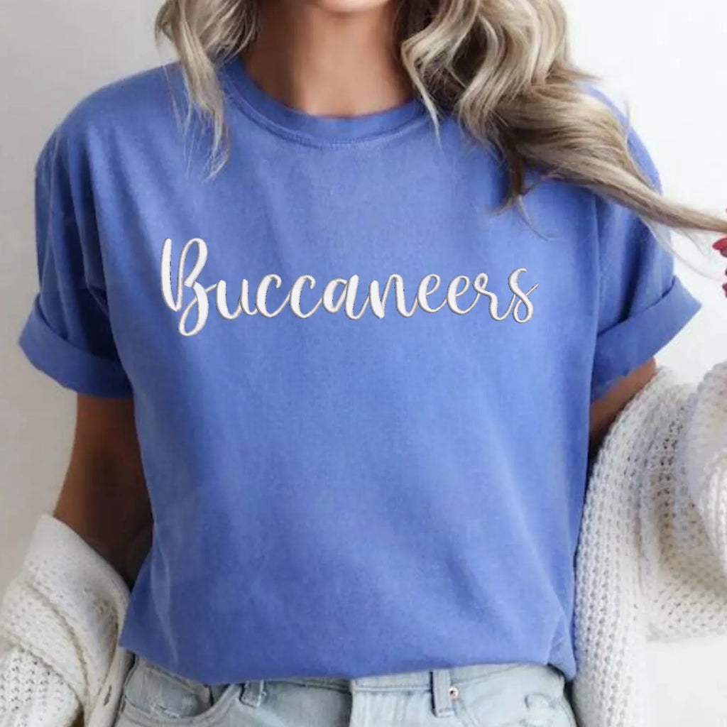 Buccaneers 3D Puff Embroidered CC Short Sleeve/Sweatshirt - Merch Girls