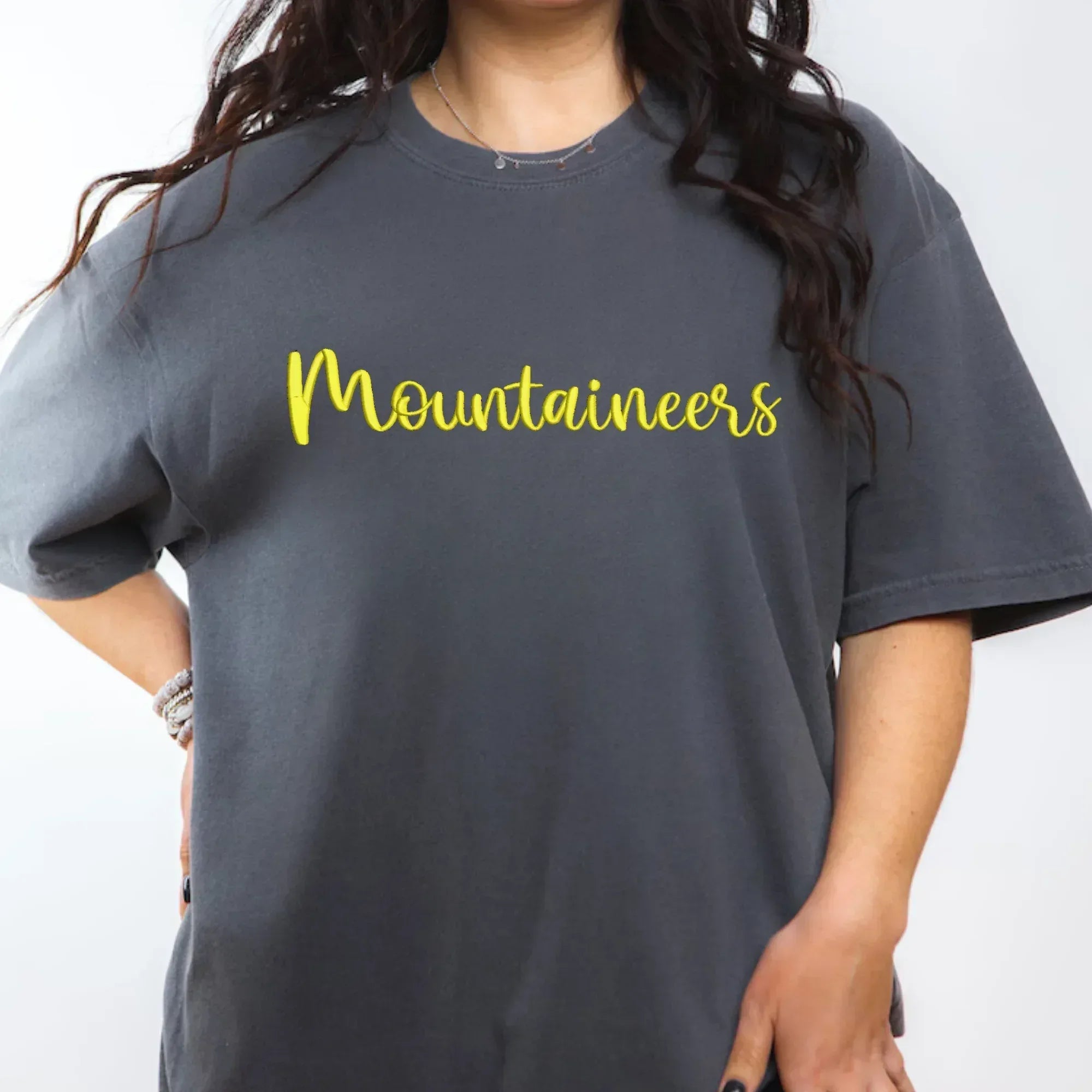 Mountaineers 3D Puff Embroidered CC Short Sleeve/Sweatshirt - Merch Girls