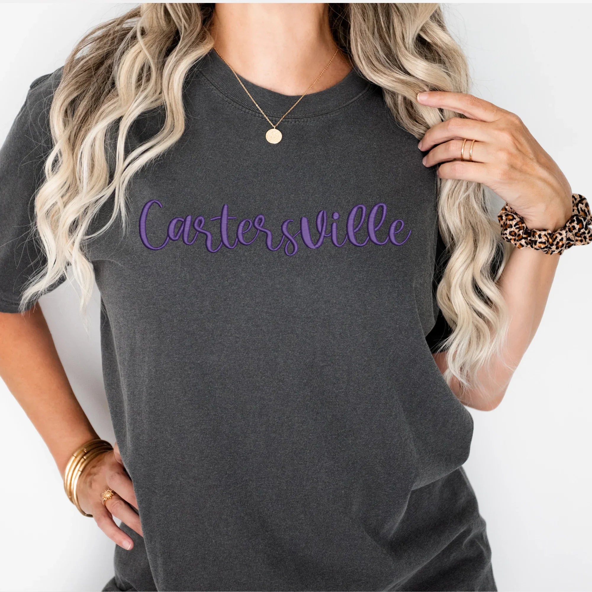 Cartersville 3D Puff Embroidered Shirt - Merch Girls