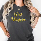 West Virgina 3D Puff Embroidered Shirt - Merch Girls