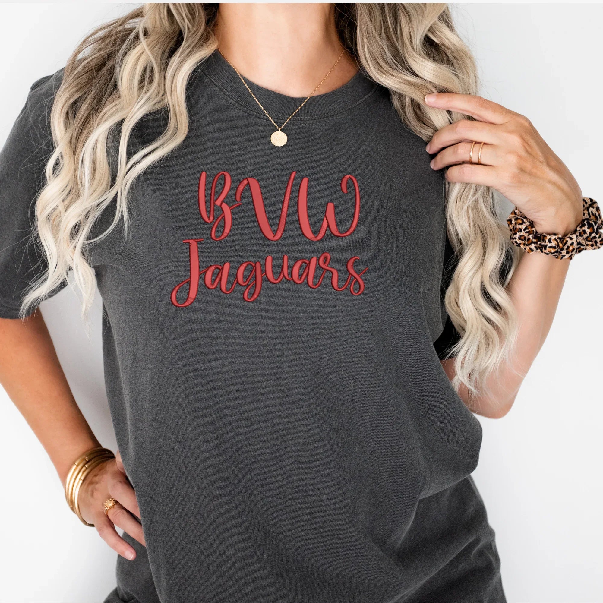 BVW Jaguars 3D Puff Embroidered CC Short Sleeve/Sweatshirt - Merch Girls