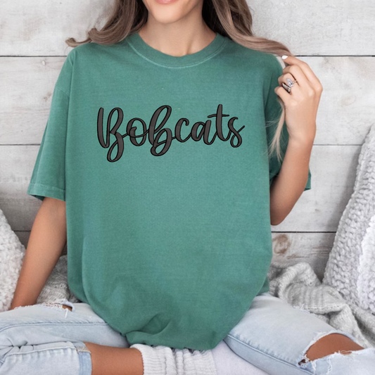Bobcats 3D Puff Embroidered CC Short Sleeve/Sweatshirt