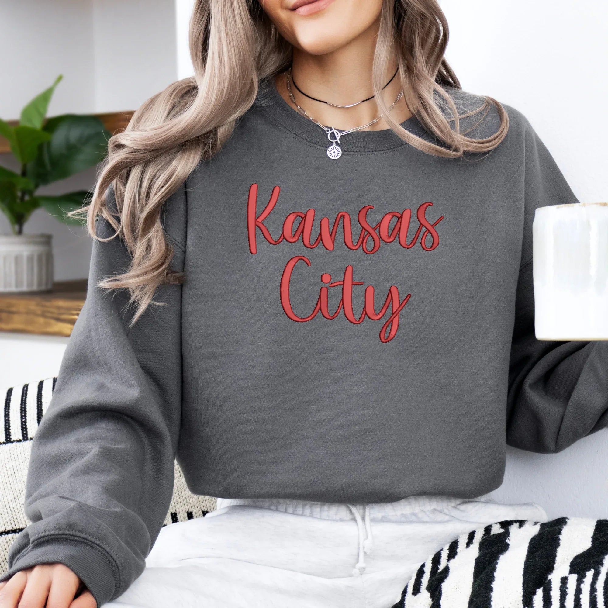 Kansas City 3D Puff Embroidered Shirt - Merch Girls