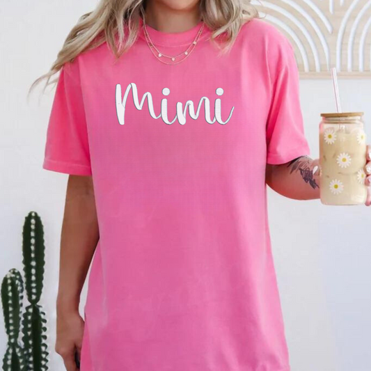Mimi 3D Puff Embroidered CC Short Sleeve/Sweatshirt