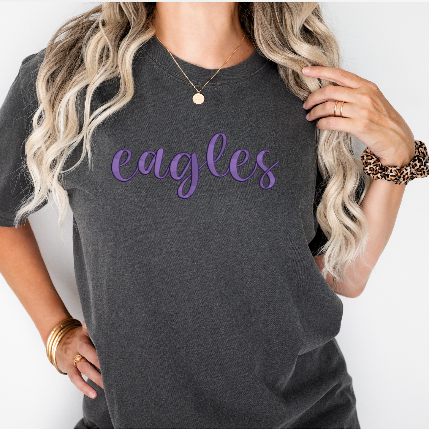 Eagles 3D Puff Embroidered CC Short Sleeve/Sweatshirt