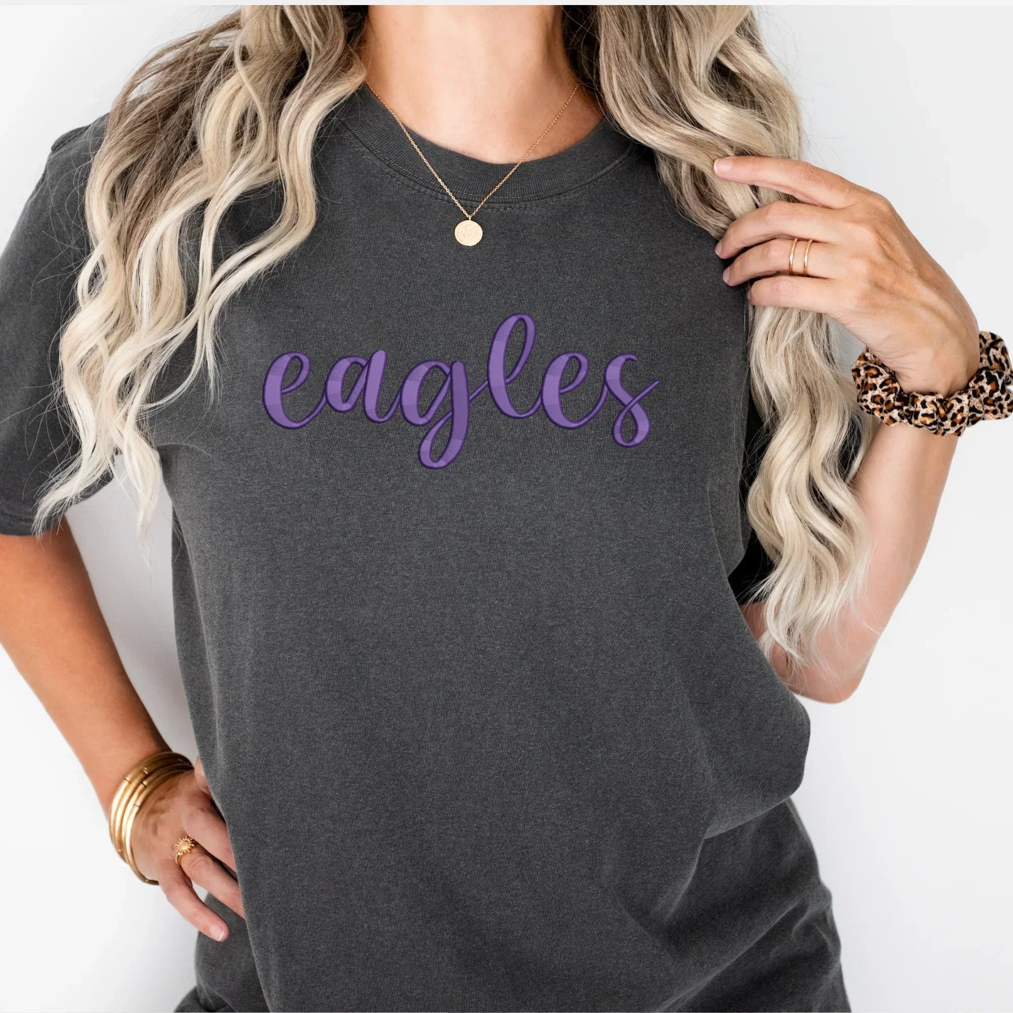 Eagles 3D Puff Embroidered Shirt - Merch Girls