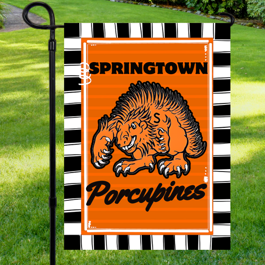Springtown Porcupines Garden Flag