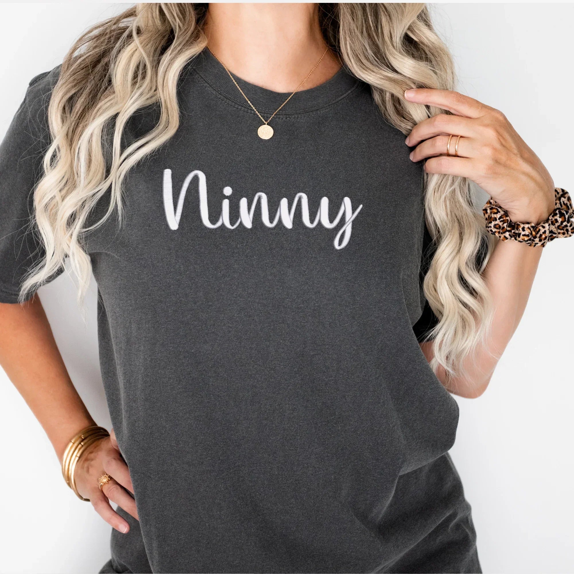 Ninny 3D Puff Embroidered Shirt - Merch Girls