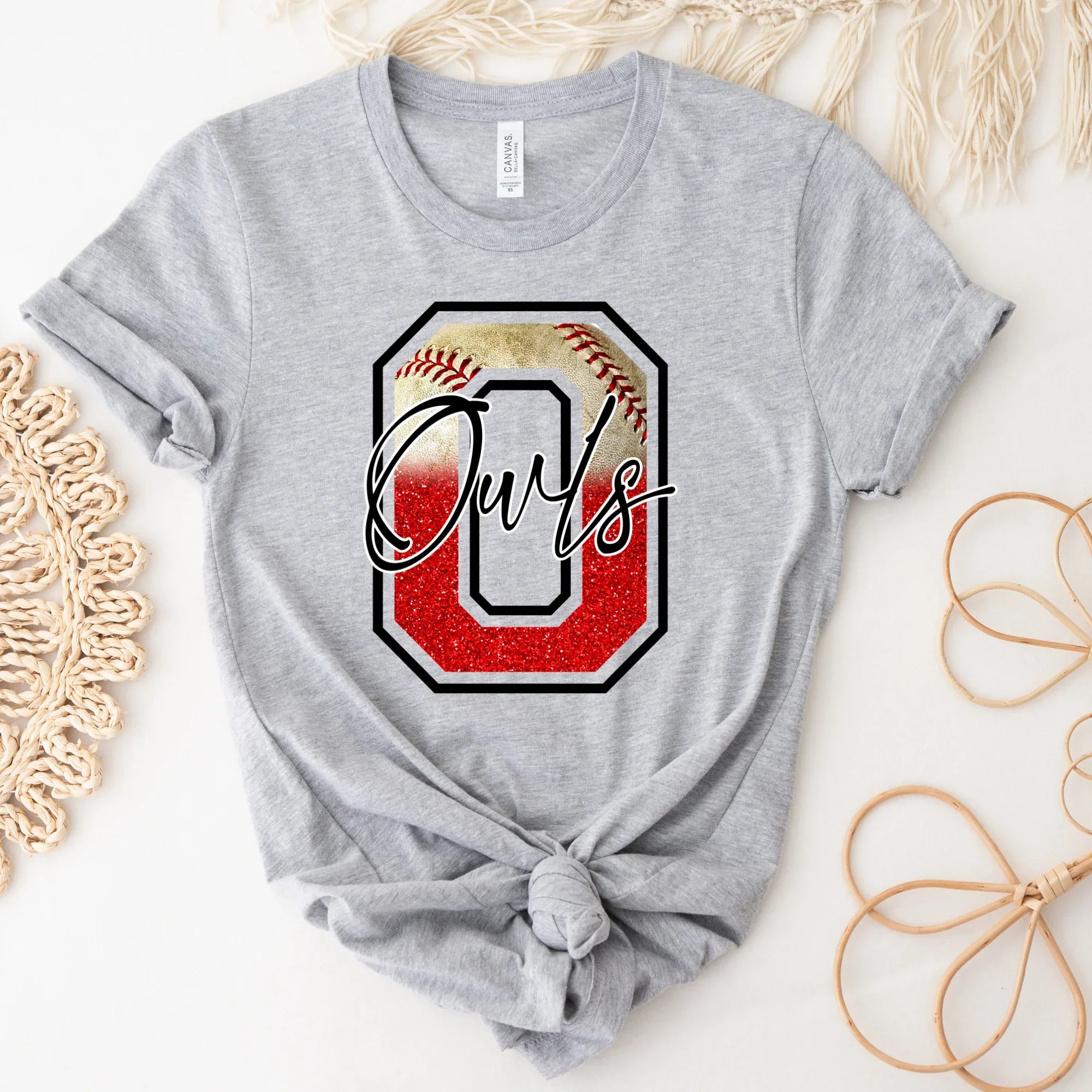Owls Baseball DTF Transfer - Merch Girls