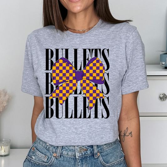 Bullets Coquette Bow DTF Transfer