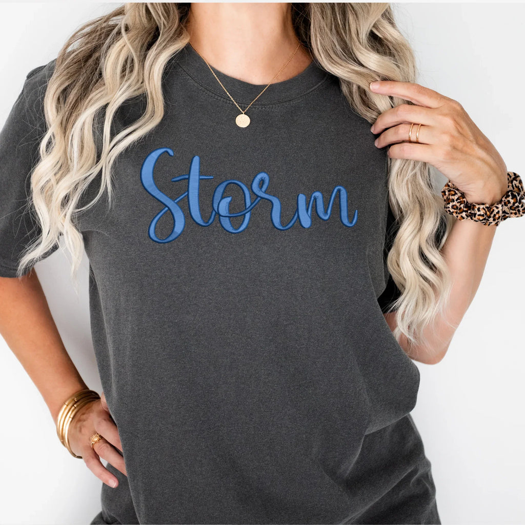 Storm 3D Puff Embroidered Shirt - Merch Girls