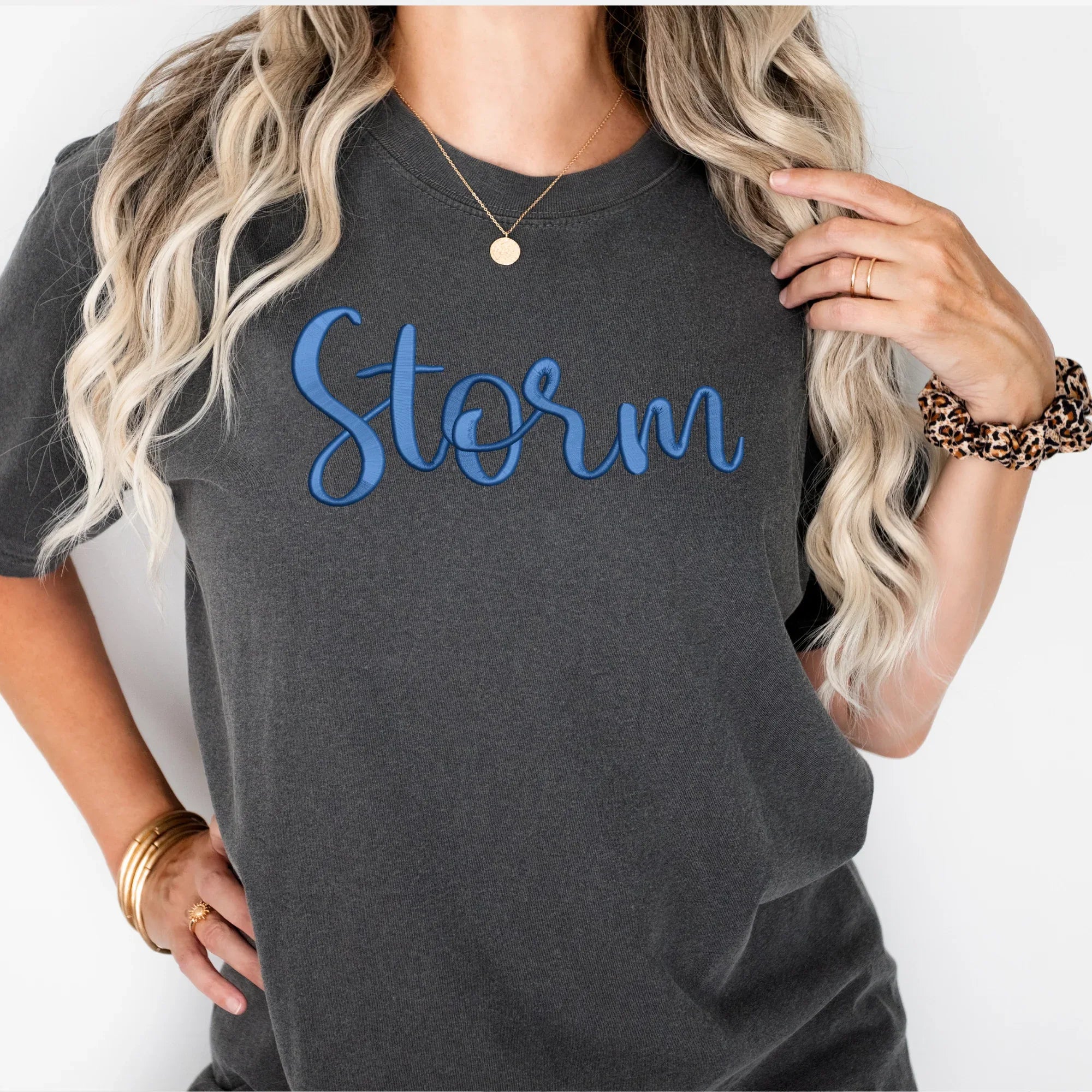 Storm 3D Puff Embroidered Shirt - Merch Girls