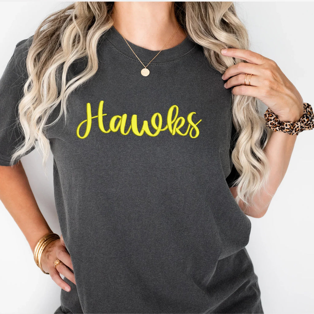 Hawks 3D Puff Embroidered Shirt - Merch Girls