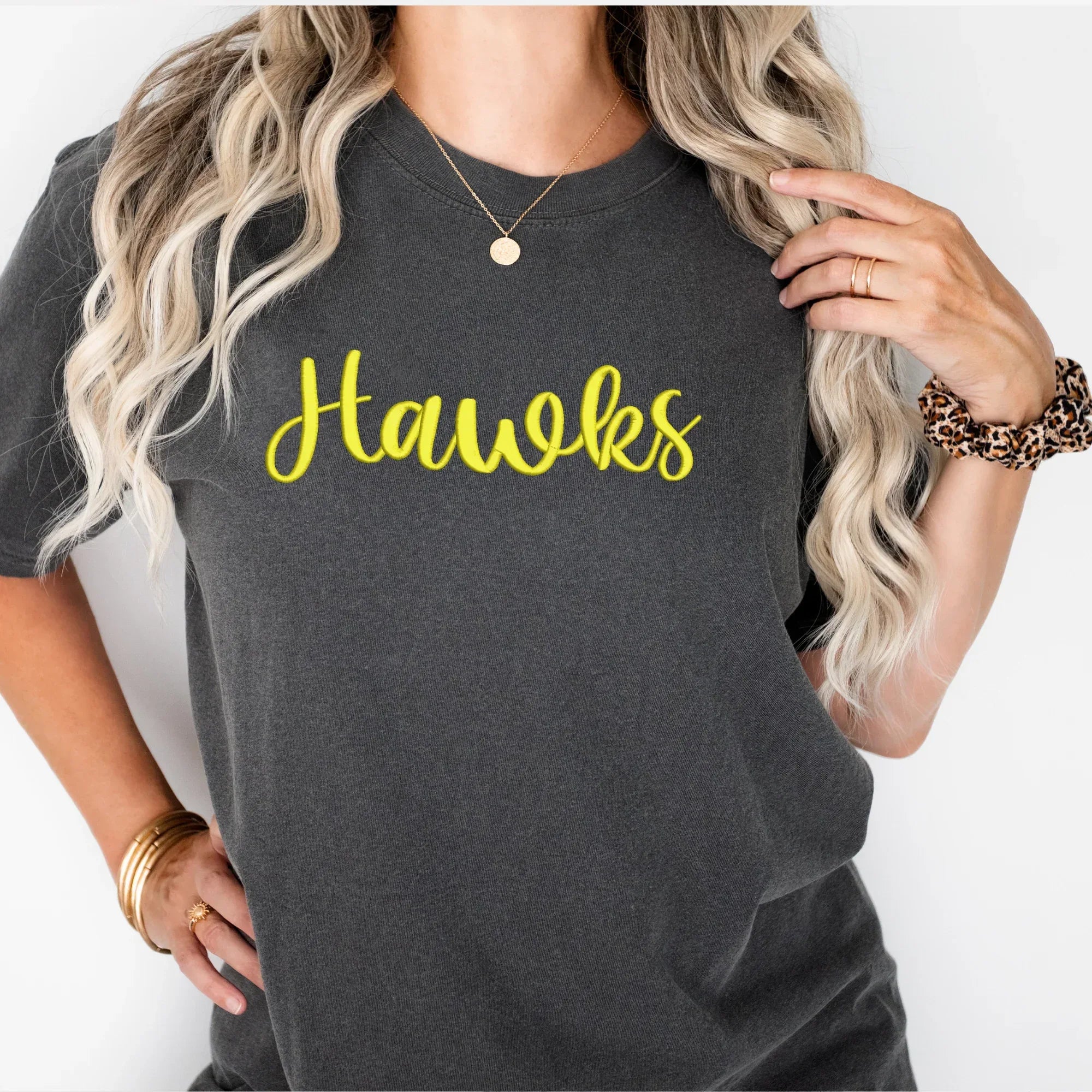 Hawks 3D Puff Embroidered Shirt - Merch Girls