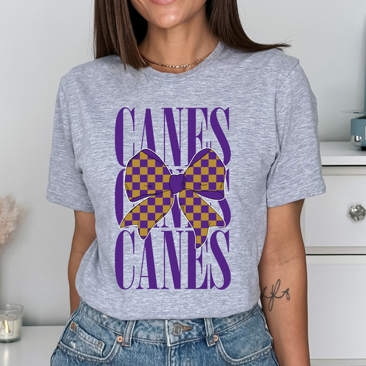 Canes Coquette Bow DTF Transfer