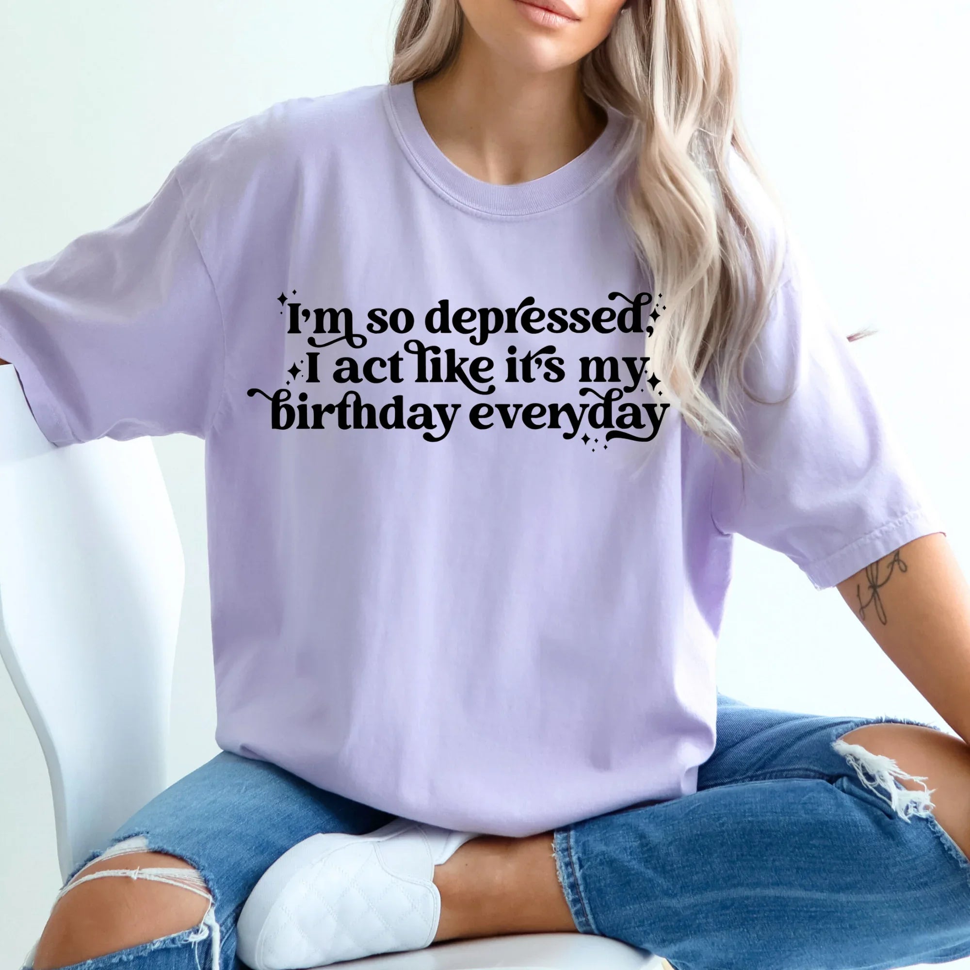 I'm so depressed DTF Transfer - Merch Girls