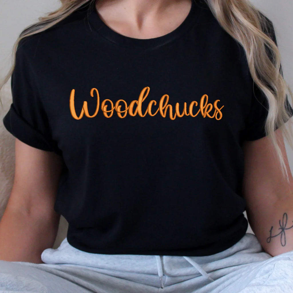Woodchucks 3D Puff Embroidered Shirt - Merch Girls