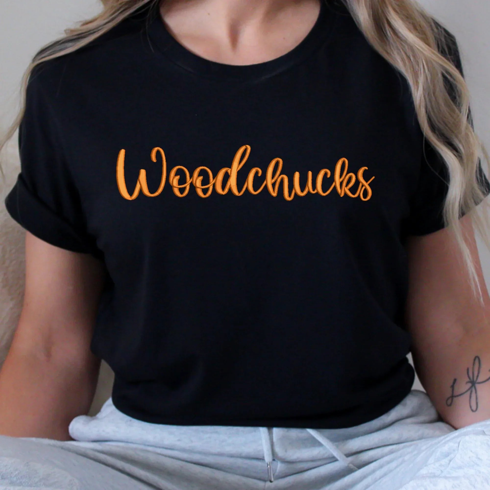 Woodchucks 3D Puff Embroidered Shirt - Merch Girls