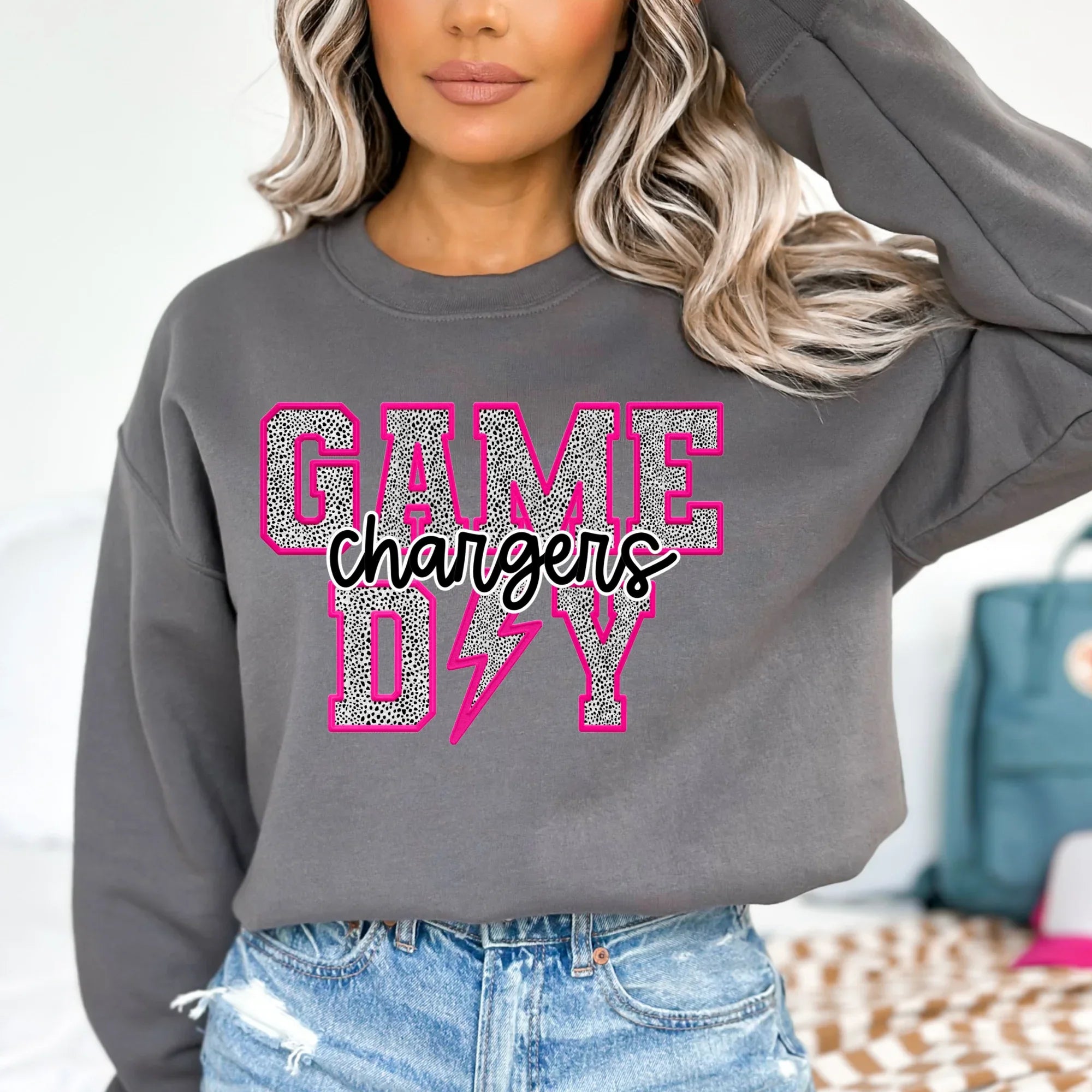 Game Day Chargers DTF Transfer - Merch Girls