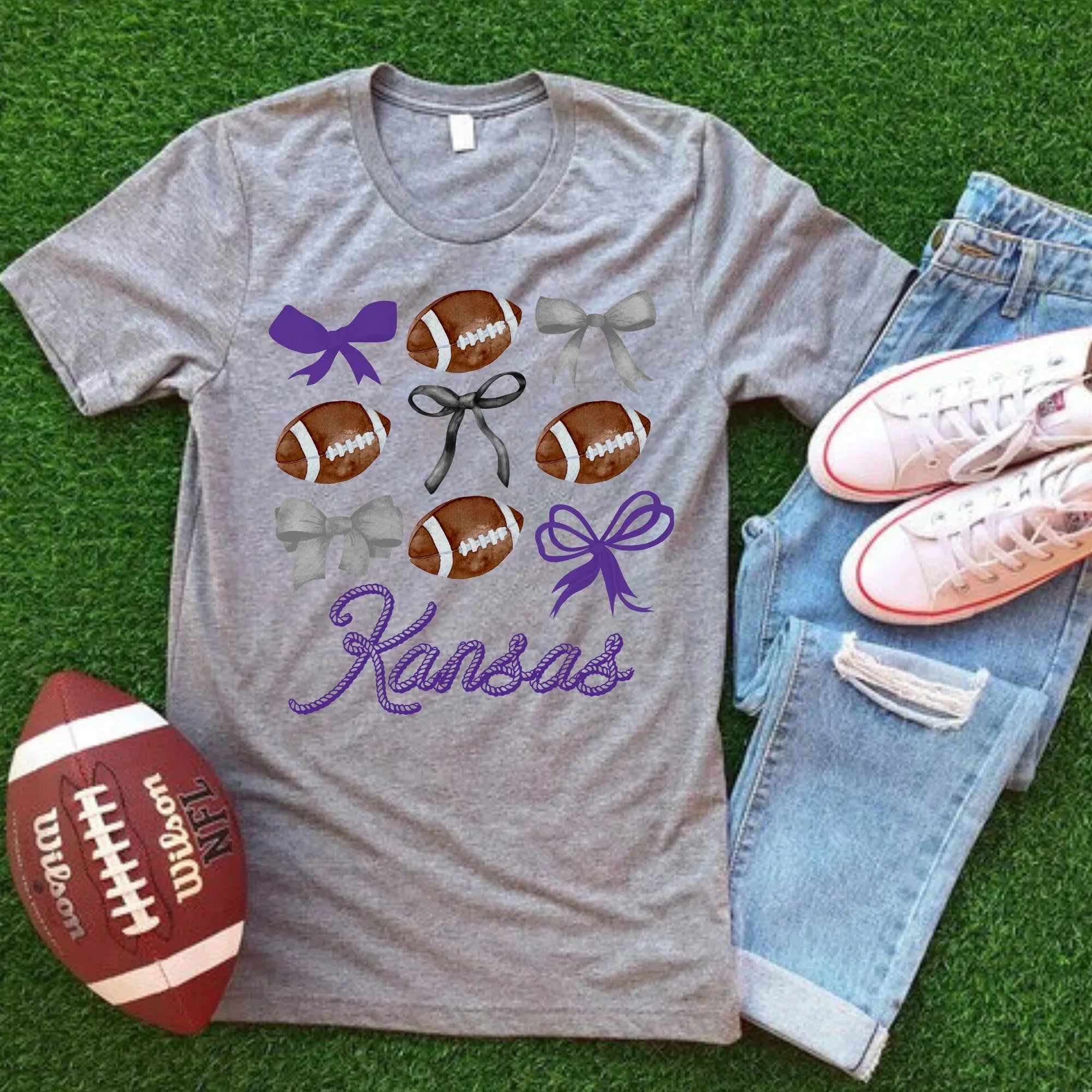 Kansas Football DTF Transfer - Merch Girls
