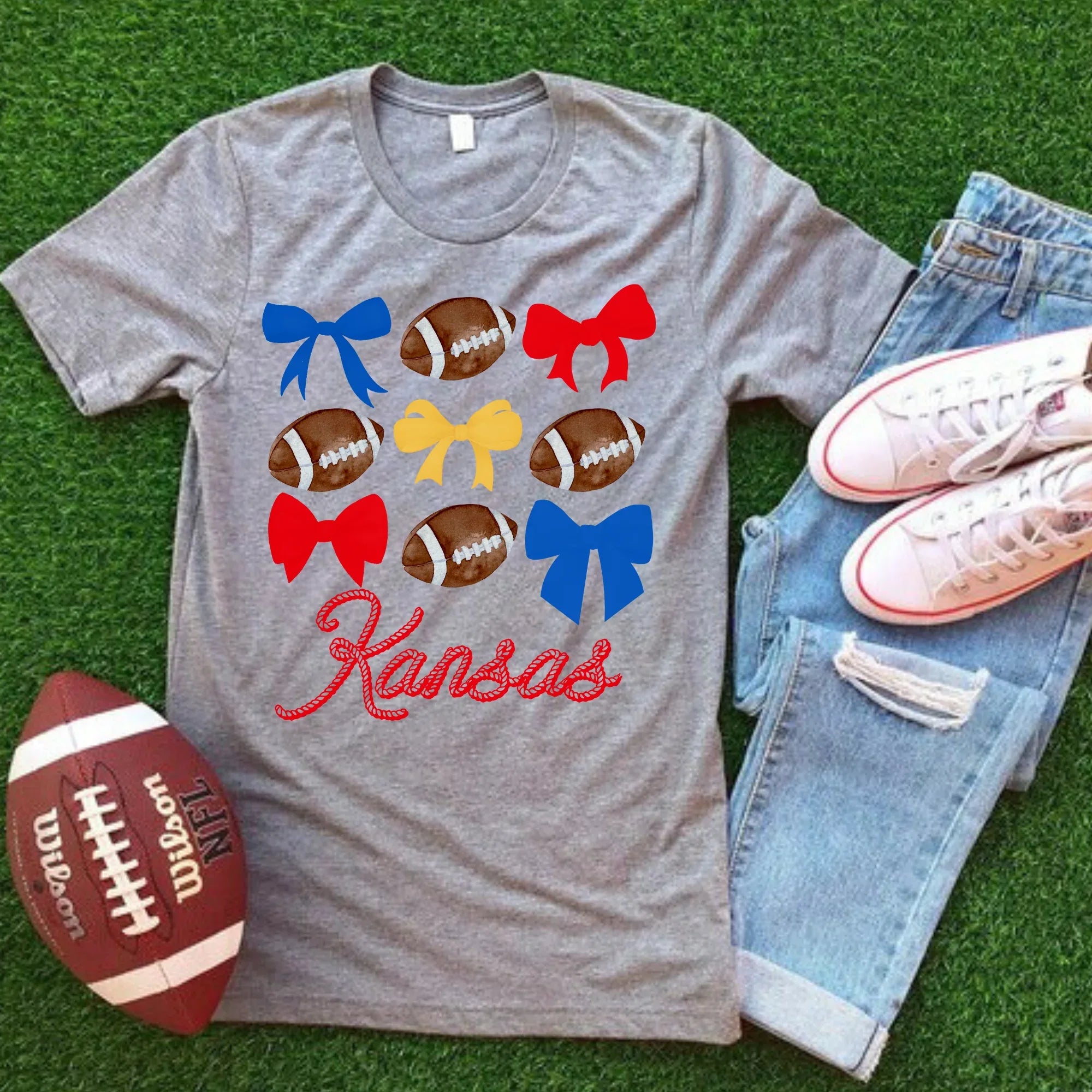 Kansas Football DTF Transfer - Merch Girls