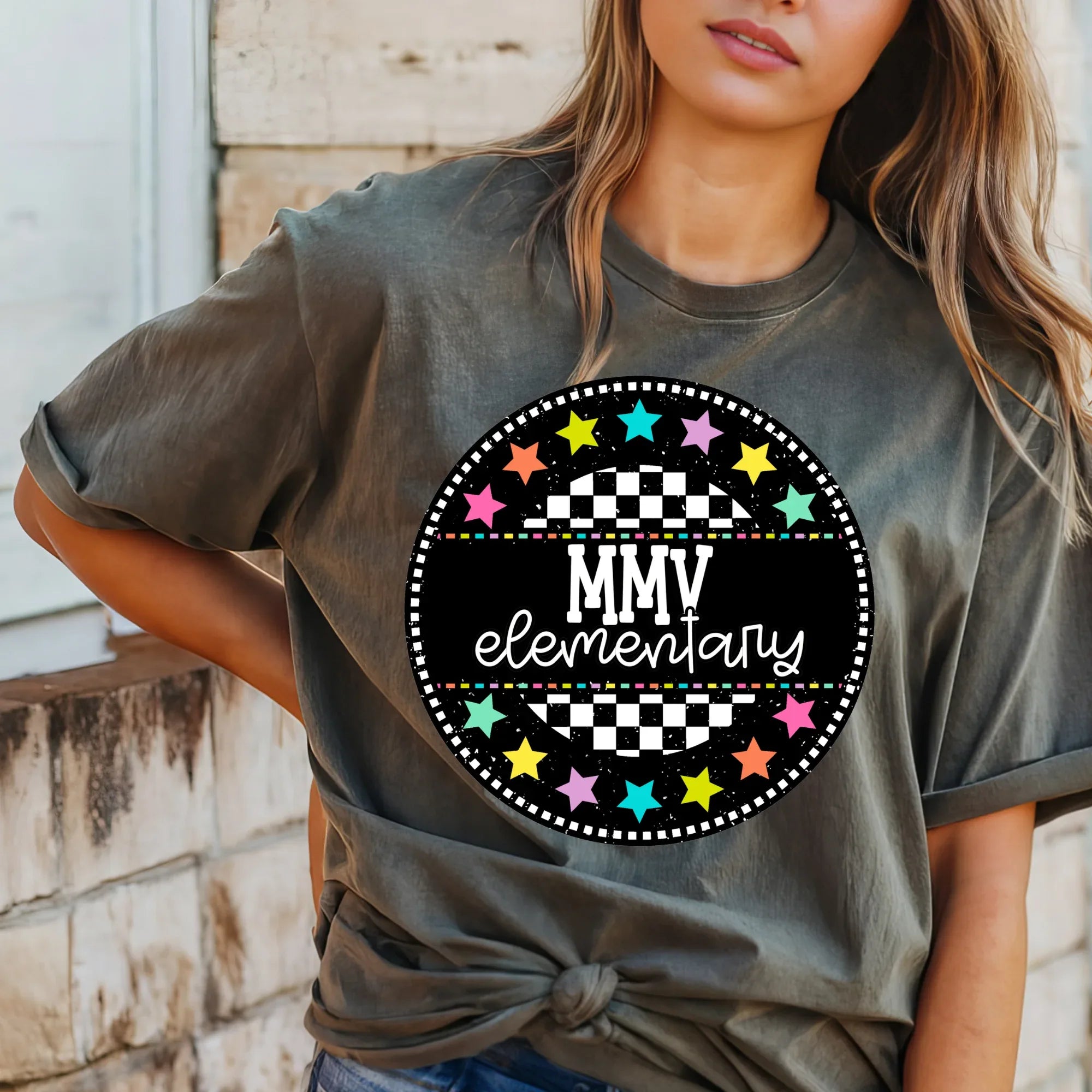 MMV Elementary Circle Star Mascot DTF Transfer - Merch Girls