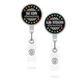 Colorful Circle Badge Reel - Merch Girls