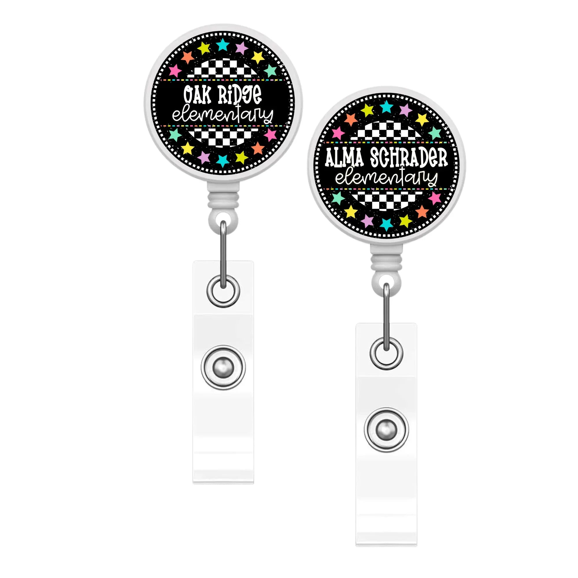 Colorful Circle Badge Reel - Merch Girls