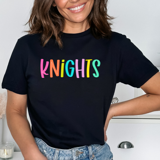 Knights Colorful DTF Transfer