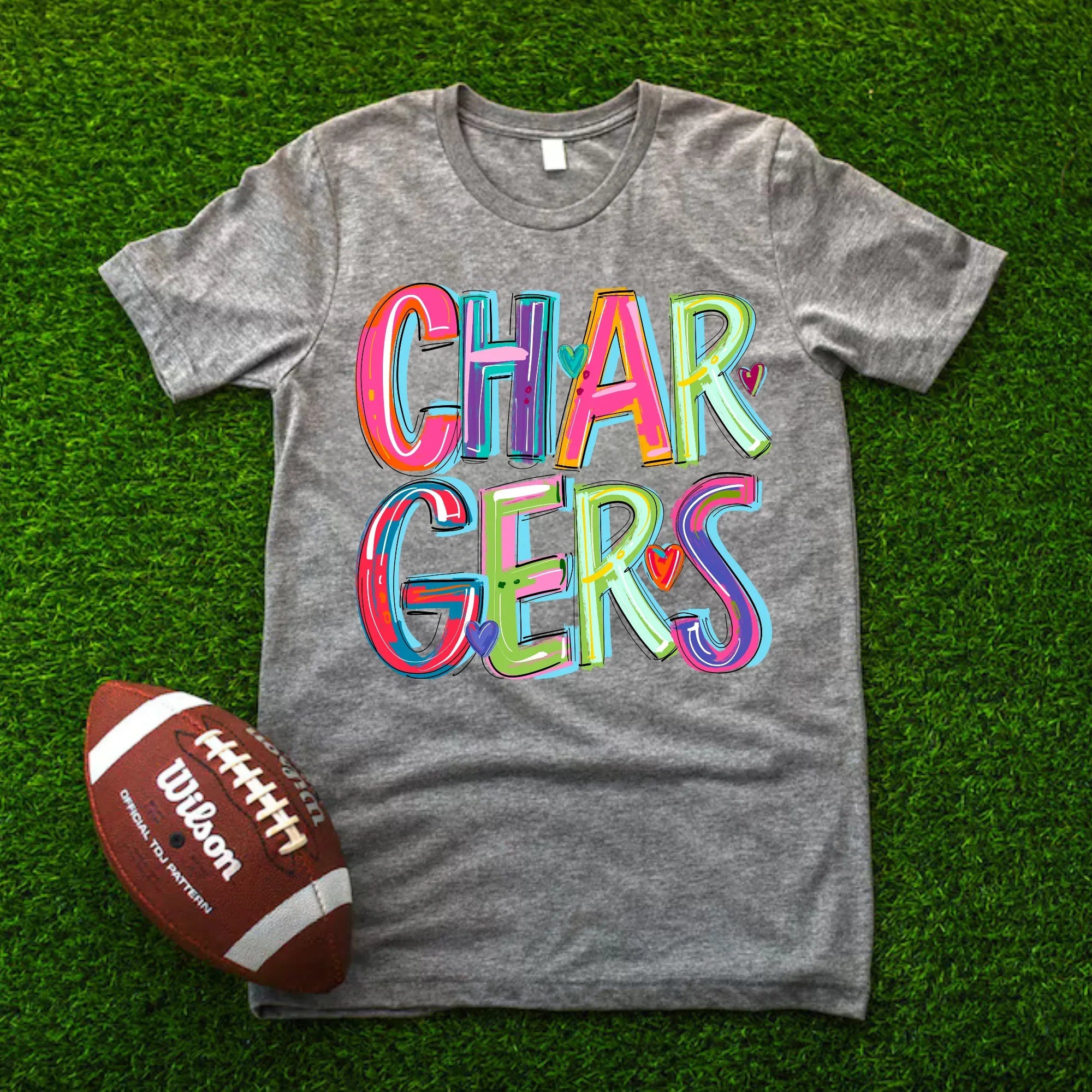 Chargers Cheery DTF Transfer - Merch Girls