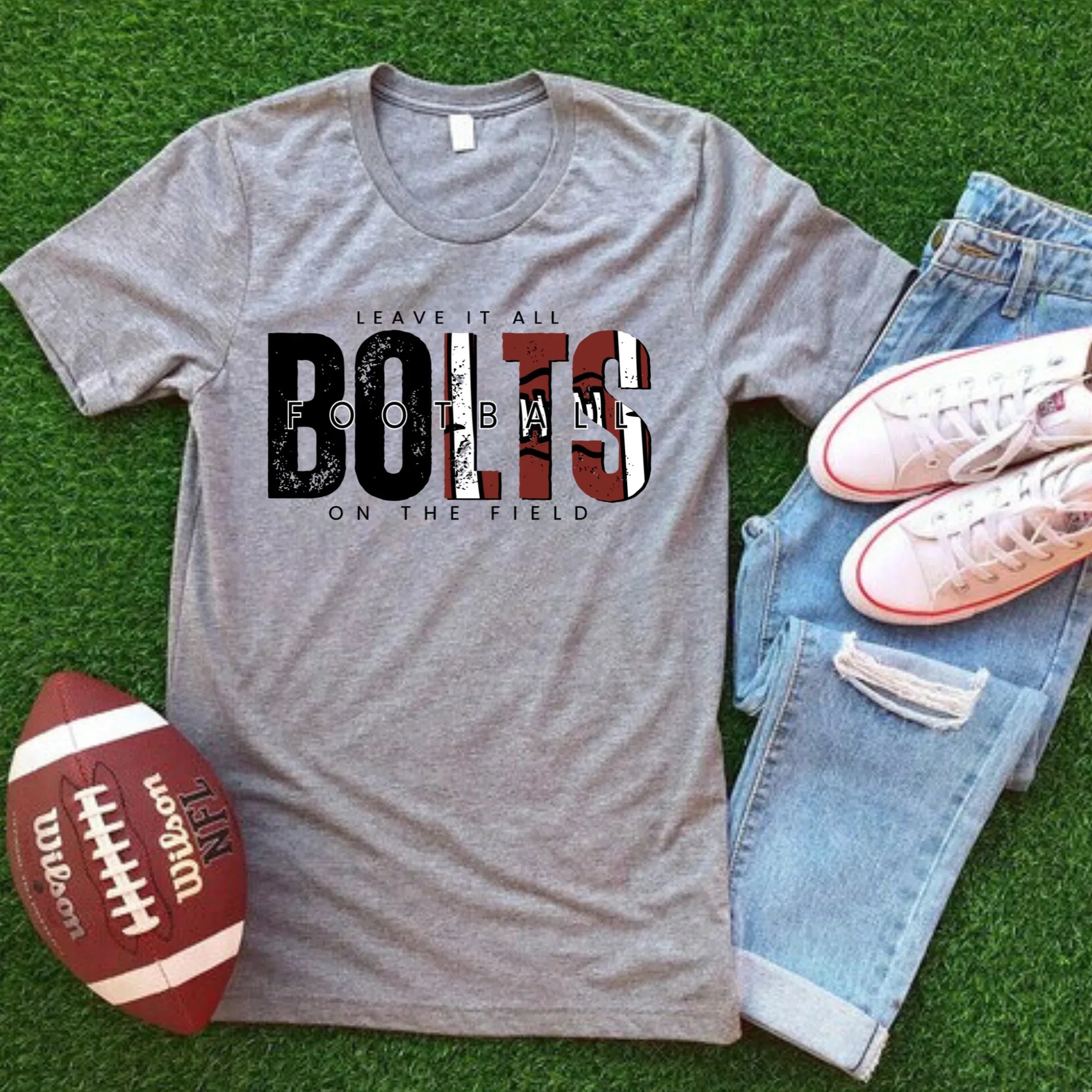 Bolts Football Leave It All On The Field DTF Transfer - Merch Girls
